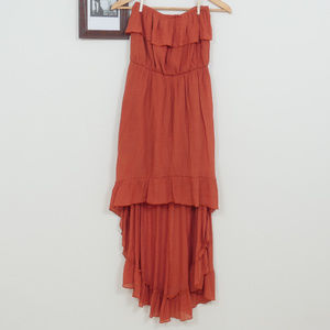 Strapless Hi Low Dress